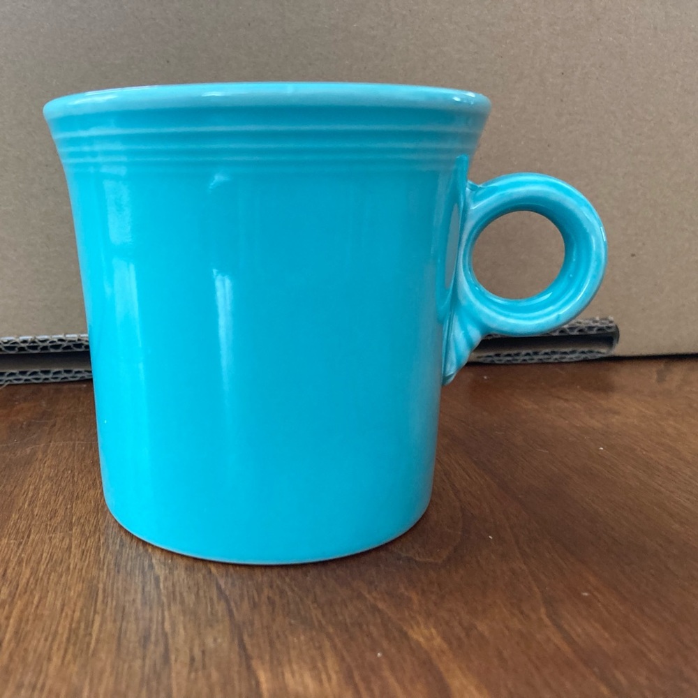 Vintage Fiestaware Ring-handle Mug Turquoise